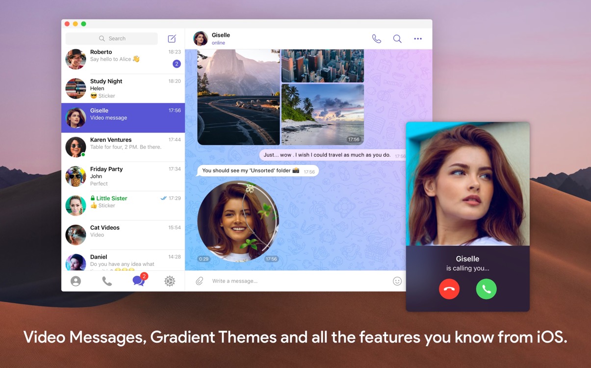Screenshot of app Telegram